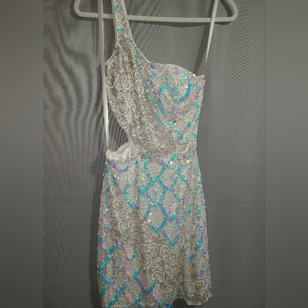 Primavera One Shoulder Cocktail Dress